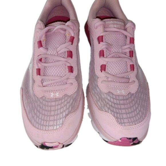 Under Armour Women's Size 11 US Charged Assert 9 Pink Rose Marble Running Shoes - Picture 3 of 11